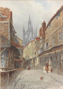 Castle Garth, Newcastle (akvarell på papper)