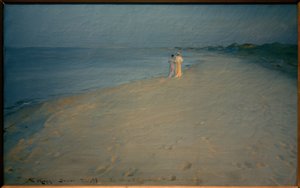 Sommarkväll på södra stranden, Skagen av Peder Severin Krøyer