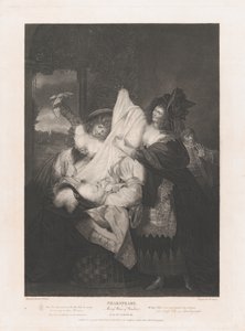 Falstaff in the Buck Basket Shakespeare, Merry Wives of Wi..., publicerad första gången 1793, återutgiven 1852.