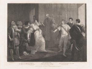 Hero Fainting in Church Shakespeare, Much Ado About Nothing..., publicerad första gången 1789, återutgiven 1852.