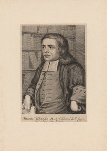 Thomas Hearne, graverad av George Vertue (1683-1756), ca 1735