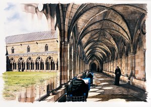 Battle Abbey, 1200-talet, c1990-2010 av Peter Urmston