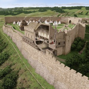 Richmond Castle, Richmond, Richmondshire, North Yorkshire, 2016.