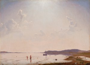 Utsikt över Roskilde Fjord nära Frederikssund, Själland av Peter Vilhelm Carl Kyhn
