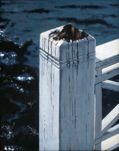 Rotten Post :Stockholm, 2004 (oil on canvas) av Peter Wilson