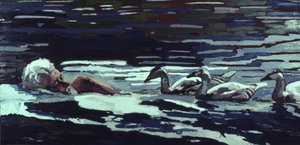 The River:Conrad Lorenz med Goslings av Peter Wilson
