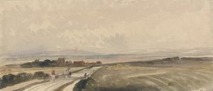 A Yorkshire Road (akvarell och grafit på papper) av Peter de Wint