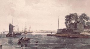 Cowes slott av Peter de Wint