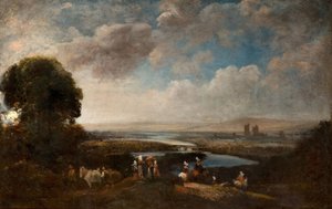 Vidsträckt landskap, 1800-50. av Peter de Wint
