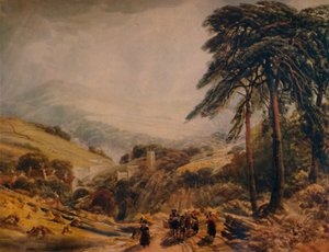 Matlock Village: Gleaners Returning, 1849, 1935 av Peter de Wint