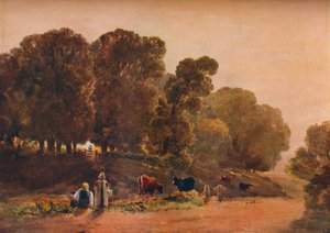 Vägen genom en park, c1800-talet