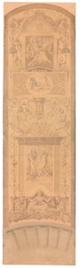 Arabeske mit Darstellungen des Raubes der Persephone, des verwundeten Philoktet und der Befreiung der Andromeda