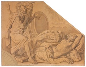 Nestor und Agamemnon wecken den Diomedes