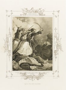 Christos Anagnostaras från albumet med grekisk hjältemod, ca 1835 av Peter von Hess