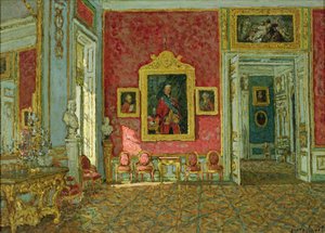 Den lila salongen i Kuskovo-palatset, ca 1915 (olja på duk)