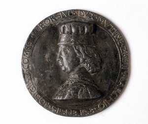 Medalj föreställande Borso d