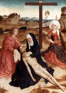 Lamentation Over The Dead Christ, ca 1444 (olja på panel) av Petrus Christus