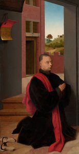 Porträtt av en manlig donator av Petrus Christus