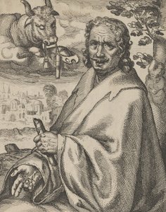 Luke, från De fyra evangelisterna, 1610-20. av Petrus Feddes