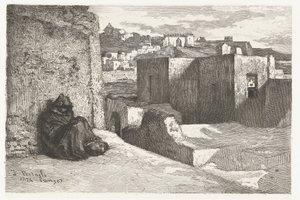Utsikt över Tanger av Petrus Johannes Arendzen (attributed to)