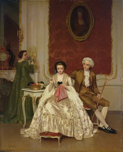 Svartsjuka, 1861 av Petrus Renier Hubertus Knarren