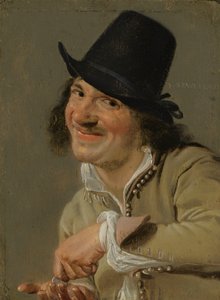Utfrågning: En man som räknar mynt. . Från serien Personifications of the Five Senses, c.1635-66 (olja på trä) av Petrus Staverenus