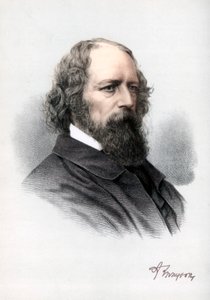Alfred Tennyson, 1:e baron Tennyson, engelsk poet, c1890. av Petter and Galpin Cassell