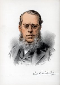 Richard Assheton Cross, 1st Viscount Cross, brittisk statsman, c1890. av Petter and Galpin Cassell