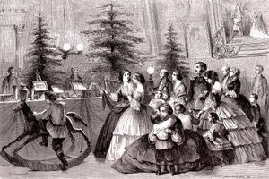 Jul i Sankt Petersburg, Ryssland. 1861 (gravyr)