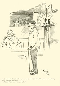 Tecknad film av Phil May, från 1890-talet (litho) av Phil May