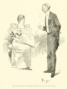 Tecknad film av Phil May, från 1890-talet (litho) av Phil May