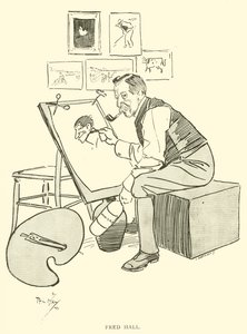 Tecknad film av Phil May, från 1890-talet (litho) av Phil May