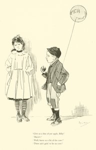 Tecknad film av Phil May, från 1890-talet (litho) av Phil May