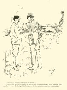 Tecknad film av Phil May, från 1890-talet (litho)