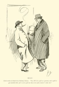 Tecknad film av Phil May, från 1890-talet (litho) av Phil May