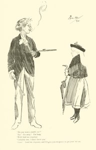 Tecknad film av Phil May, från 1890-talet (litho) av Phil May