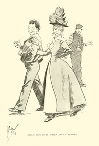 Tecknad film av Phil May, från 1890-talet (litho) av Phil May