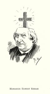 Monsieur Ernest Renan (litho) av Phil May