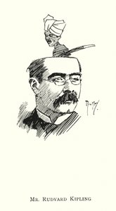 Mr Rudyard Kipling (litho) av Phil May