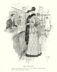 The Cape Mail (litho) av Phil May