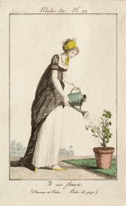 Den ska blomma (Hår och fichu. Klänning av gas.) av Philibert-Louis Debucourt