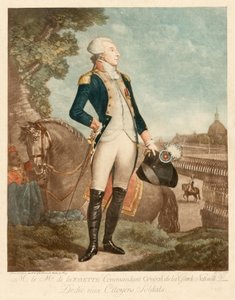 Markis de Lafayette av Philibert-Louis Debucourt