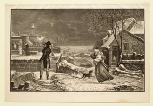 Vinter, eller Maken av Philibert-Louis Debucourt