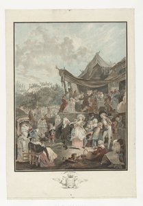 Dansende brud Brudens menuett av Philibert Louis Debucourt