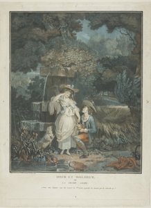 Lycka och otur av Philibert Louis Debucourt