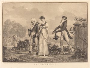 Den unga damen av Philibert Louis Debucourt