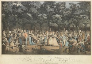 Den offentliga strandpromenaden, 1792. av Philibert Louis Debucourt