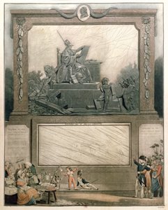 National Almanach for 1791, dedicated to the Friends of the Constitution, 1790 (färgakvatint) (se 485200 för detaljer) av Philibert Louis Debucourt