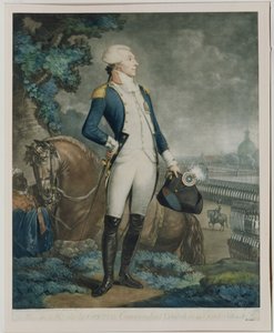 Portræt af Marquis de La Fayette (1757-1834) chef for Nationalgarden, 1790 sverige