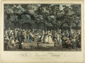Offentlig promenad av Philibert Louis Debucourt